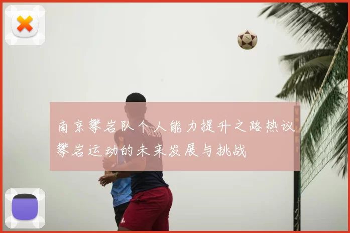 南京攀岩队个人能力提升之路热议攀岩运动的未来发展与挑战
